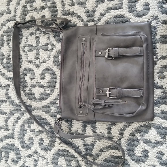 Ardene Cross Body Purse ❤Metallic Grey ❤ - Picture 1 of 8